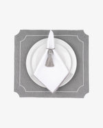Linea Gray Napkin - Home Decor Decals - Alsan's Home