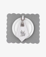Gray Leaf Napkin - Home Decor Decals - Alsan's Home