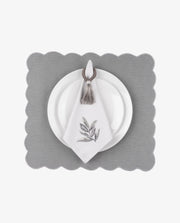 Gray Leaf Napkin - Home Decor Decals - Alsan's Home