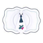 Off White/ Blue Wave Placemat