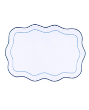 Off White/ Blue Wave Placemat
